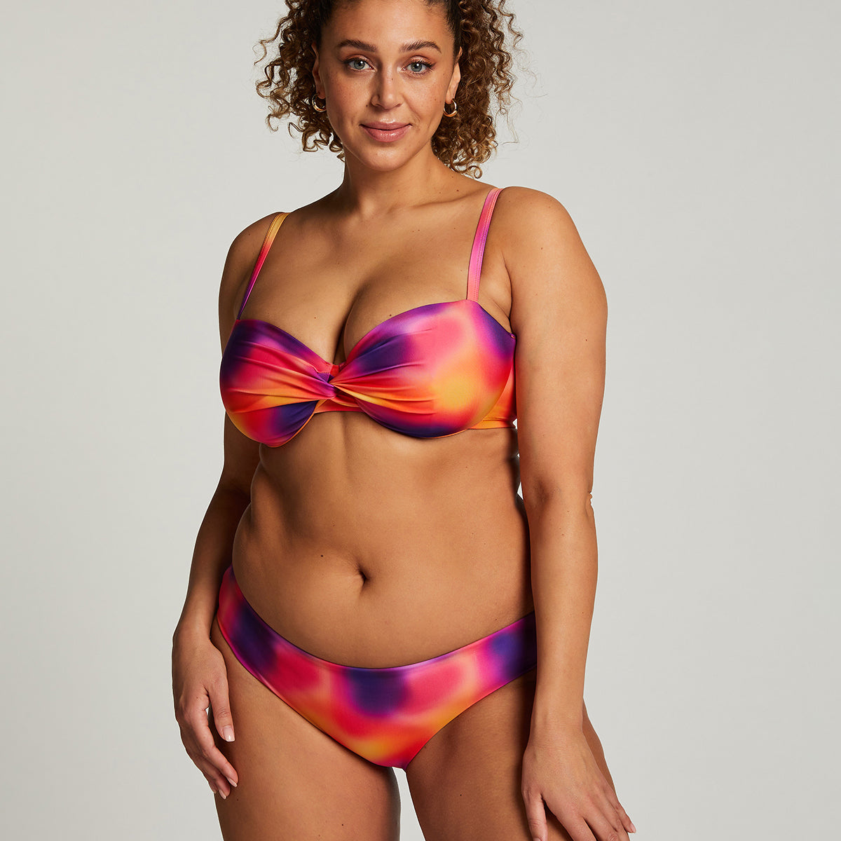 Multi Hunkemller Sunset Twist Bikini Top Størrelse: 70c Dame - Hunkemöller Bikini - 8720676883579