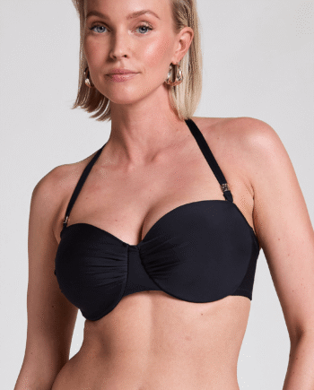 Sort Hunkemller Luna Bikini Top Med Bøjle Størrelse: 70b Dame - Hunkemöller Bikini  - 8720991419767