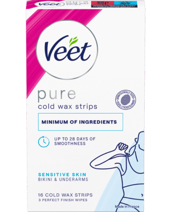 Veet Pure Cold Wax Strips Bikini & Underarms Sensitive Skin Stk - Veet Bikini  - 5701092115737