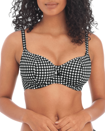 Multi Freya Check Bikini Top Med Bøjle Størrelse: 70e Dame - Freya Bikini  - 889501445639