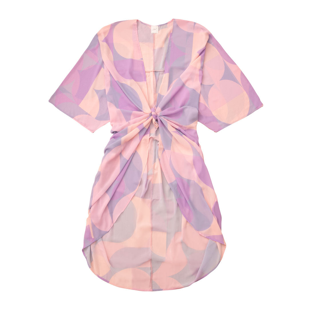 Lilla Fersken Mønsteret Kimono Breeze One Size - Szhirley Bikini