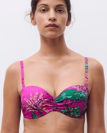 Pink Chantelle Sauvage Bikini Top Med Bøjle Størrelse: 70c Dame - Chantelle Bikini  - 3340443978540