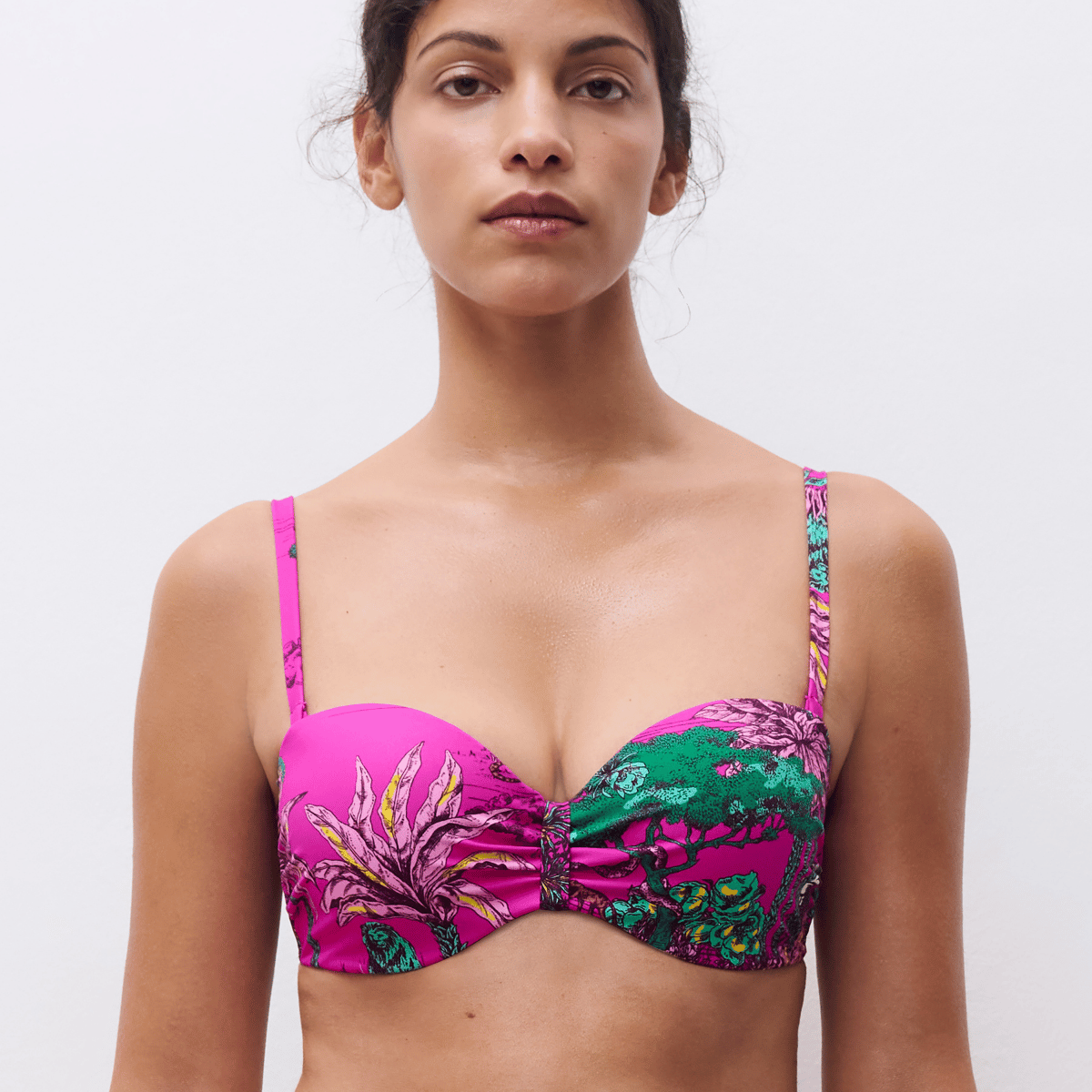 Pink Chantelle Sauvage Bikini Top Med Bøjle Størrelse: 70c Dame - Chantelle Bikini - 3340443978540