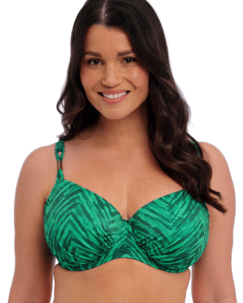 Grøn Fantasie Punta Mita Bikini Top Med Bøjle Størrelse: 70d Dame - Fantasie Bikini  - 193773439358