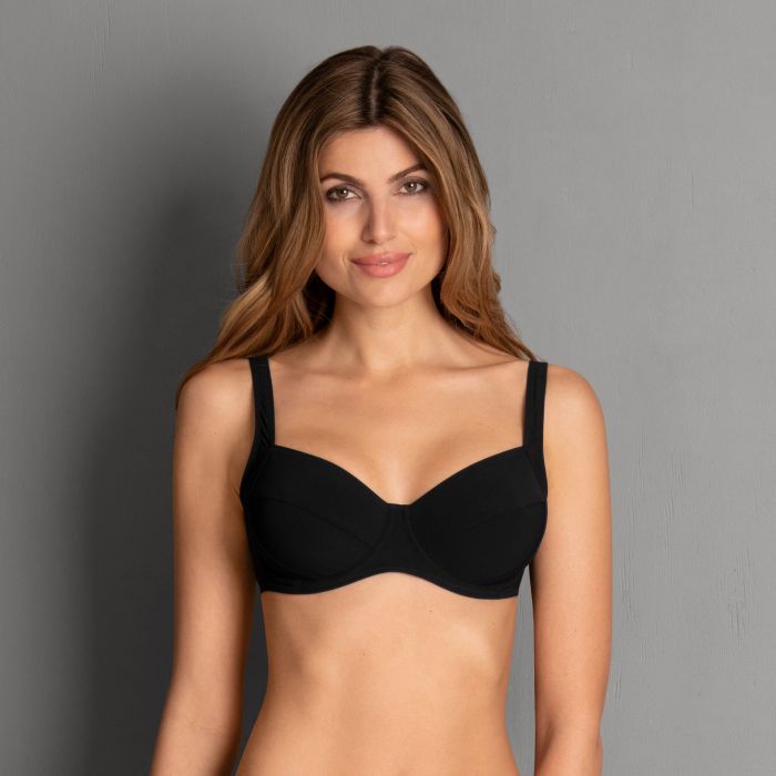 Rosa Faia Sibel Bikini Top Med Bøjle Sort Størrelse: 36c Dame - Rosa Faia Bikini - 4058509304668