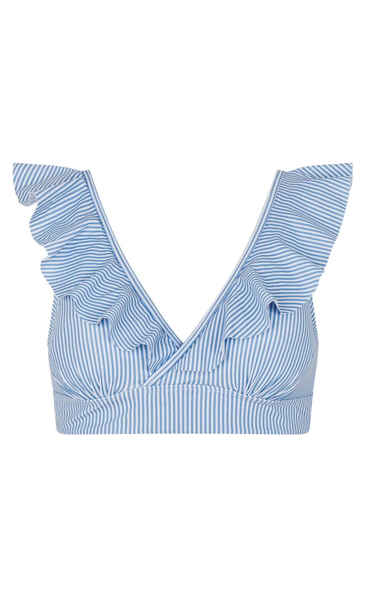 Blå Stipes Unica Copenhagen Bikini Overdel Top Marianna Blue Stripes - Bikini - 5738539075910
