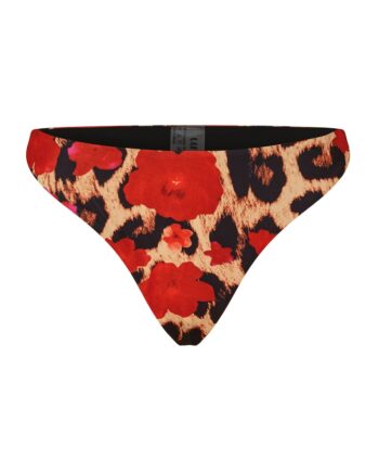 Leo / Rød Bloms Unica Copenhagen Bikini Underdel Elena Leo Red Flowers - Bikini  - 5738539073657