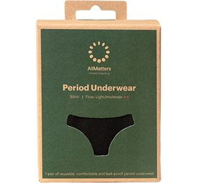 Allmatters Menstruationstrusser Bikini Underwear Light Moderate - Allmatters Bikini  - 5711782000946