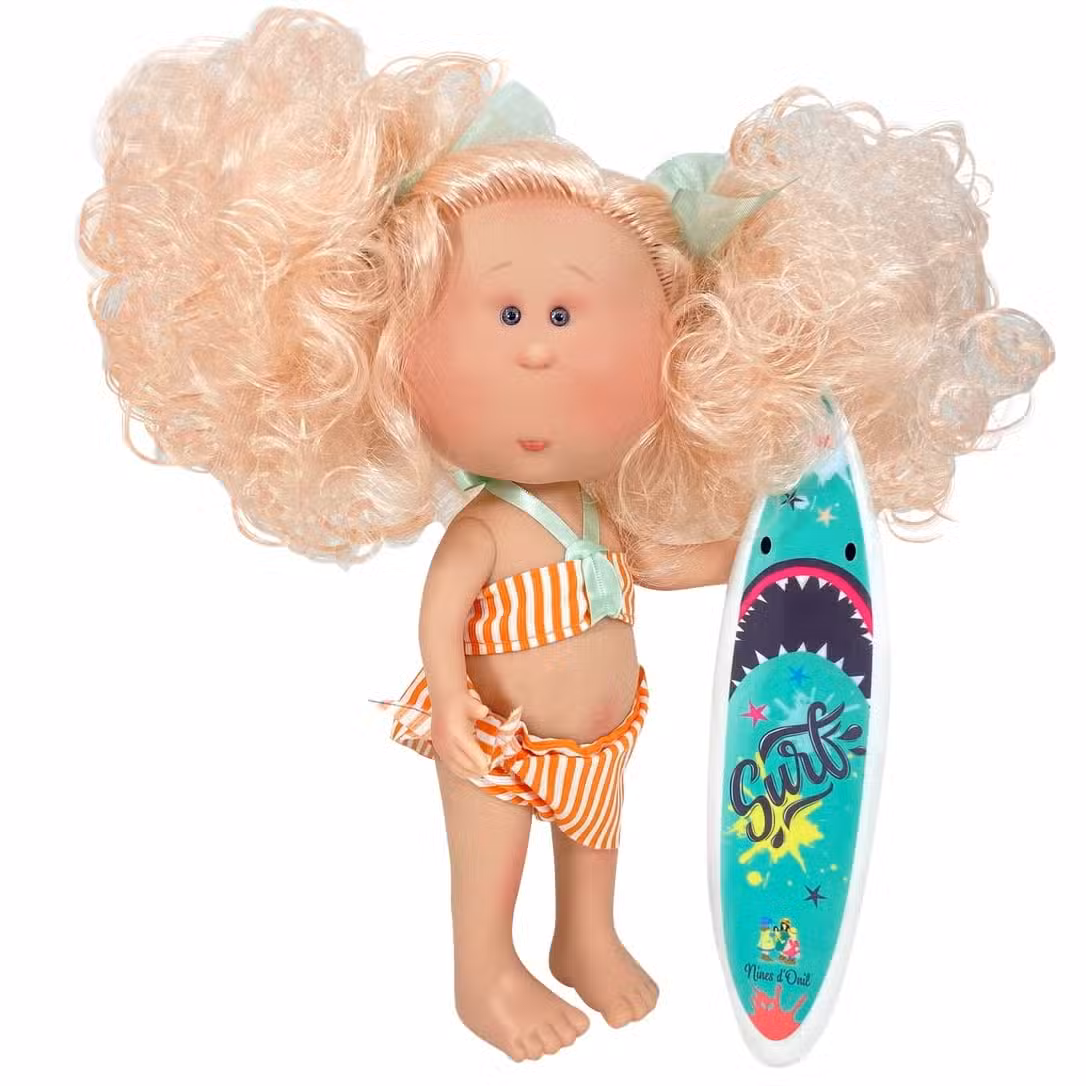 Dukke Surferpige Orange Bikini - Bikini