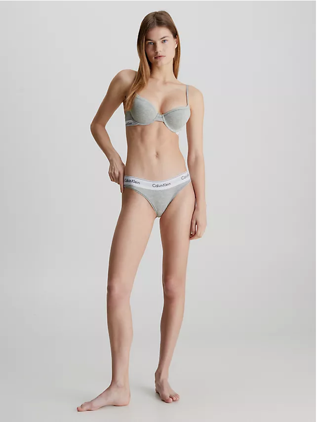 Grey Calvin Klein Women Bikini F3787e Heather - Bikini