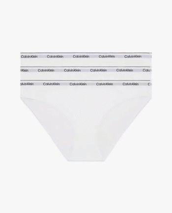 Hvid Calvin Klein Women Pack Bikini Qd5207e White White White Small - Bikini  - 8720109804157