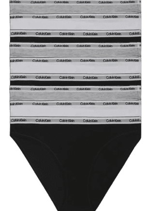 Sort Calvin Klein Women Pack Bikini Qd5207e Black White Grey Medium - Bikini  - 8720109822076
